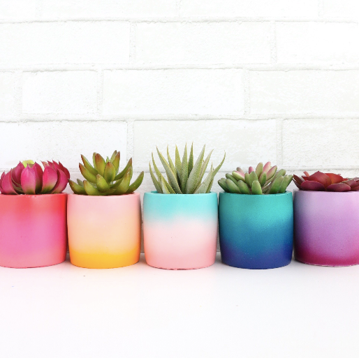 Mini Gradient Ceramic Planter