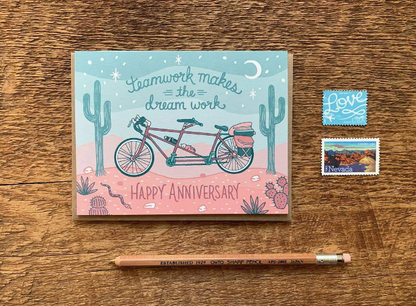 Tandem Anniversary Card