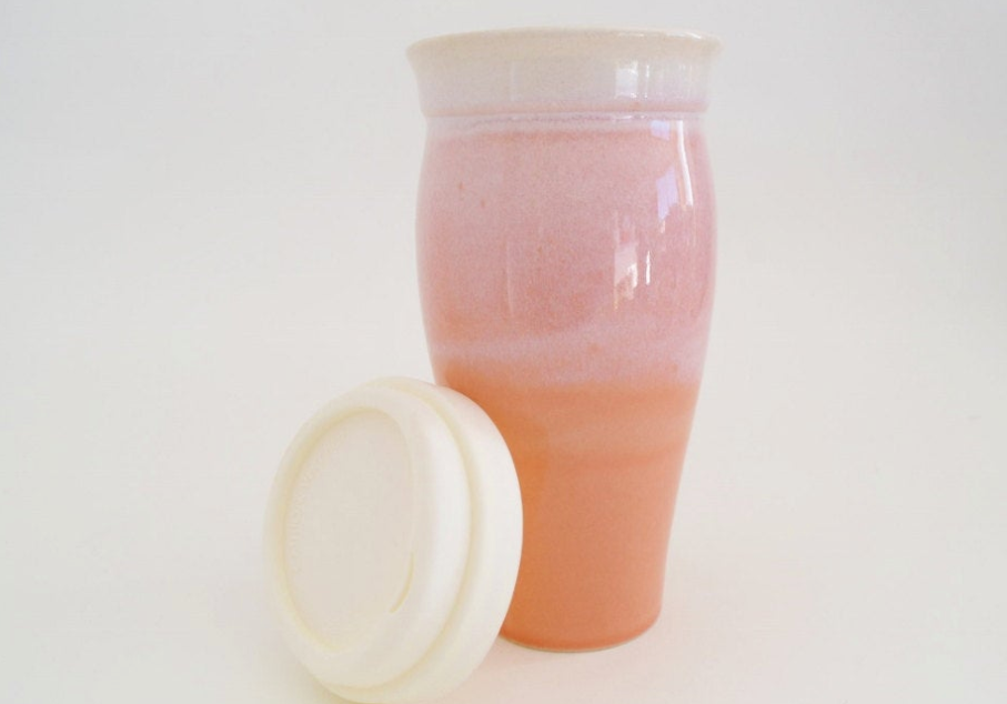 Stoneware Travel Mug with Lid