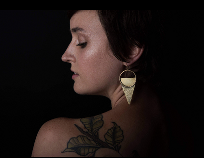 Etched Sunset Earrings