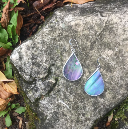 Raindrop Stained Glass Earrings