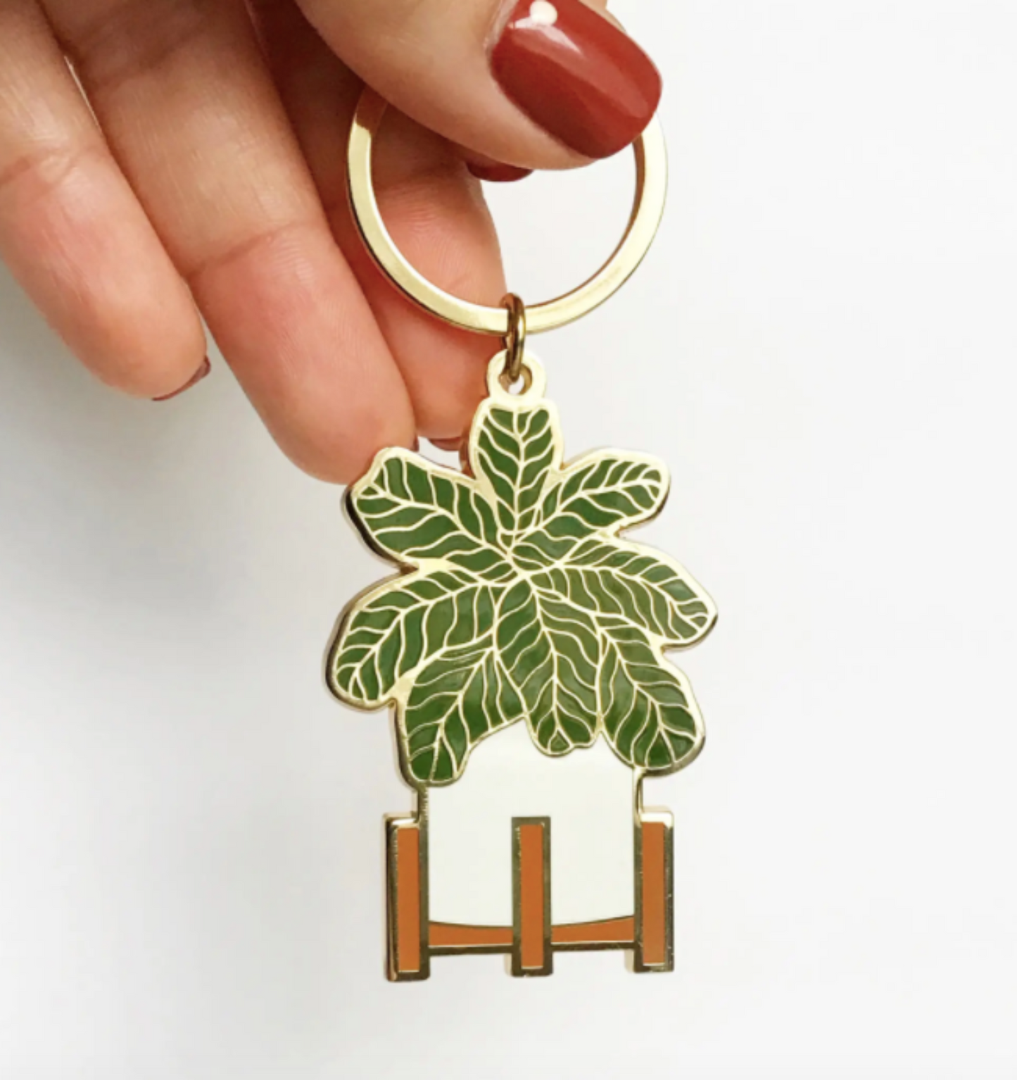 Fiddle Leaf Fig Keychain