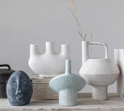 Stoneware Vase - Matte White