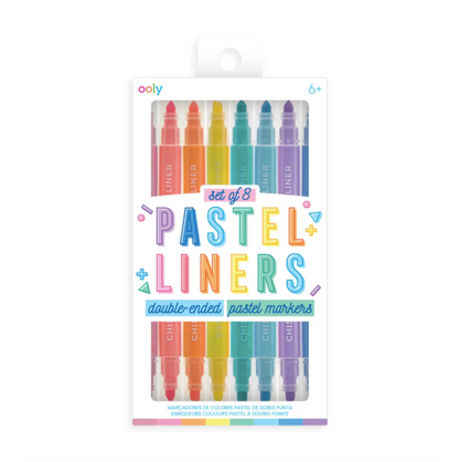 Pastel Liner Double-Ended Markers