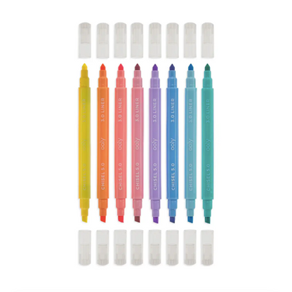 Pastel Liner Double-Ended Markers