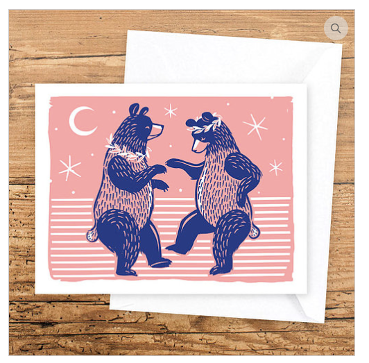 Moon Dance Greeting Card