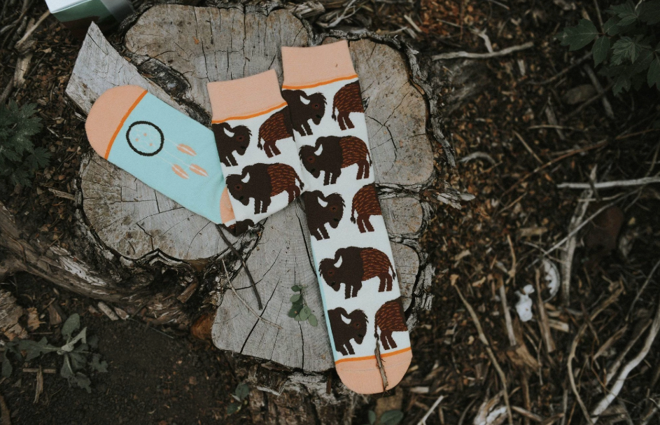 Bison Crew Socks