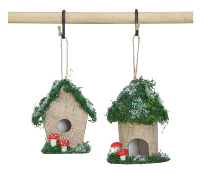 Paper Bird House Ornament