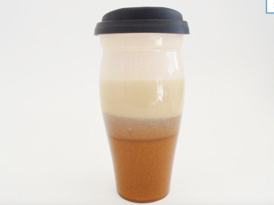 Stoneware Travel Mug with Lid