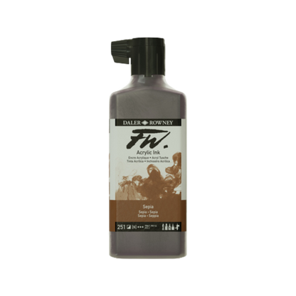 FW Liquid Acrylic Ink 6oz - Sepia