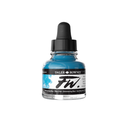FW Liquid Acrylic Ink 1oz - Shimmering Blue