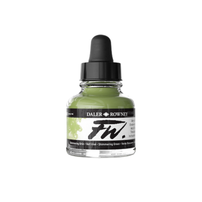 FW Liquid Acrylic Ink 1oz - Shimmering Green