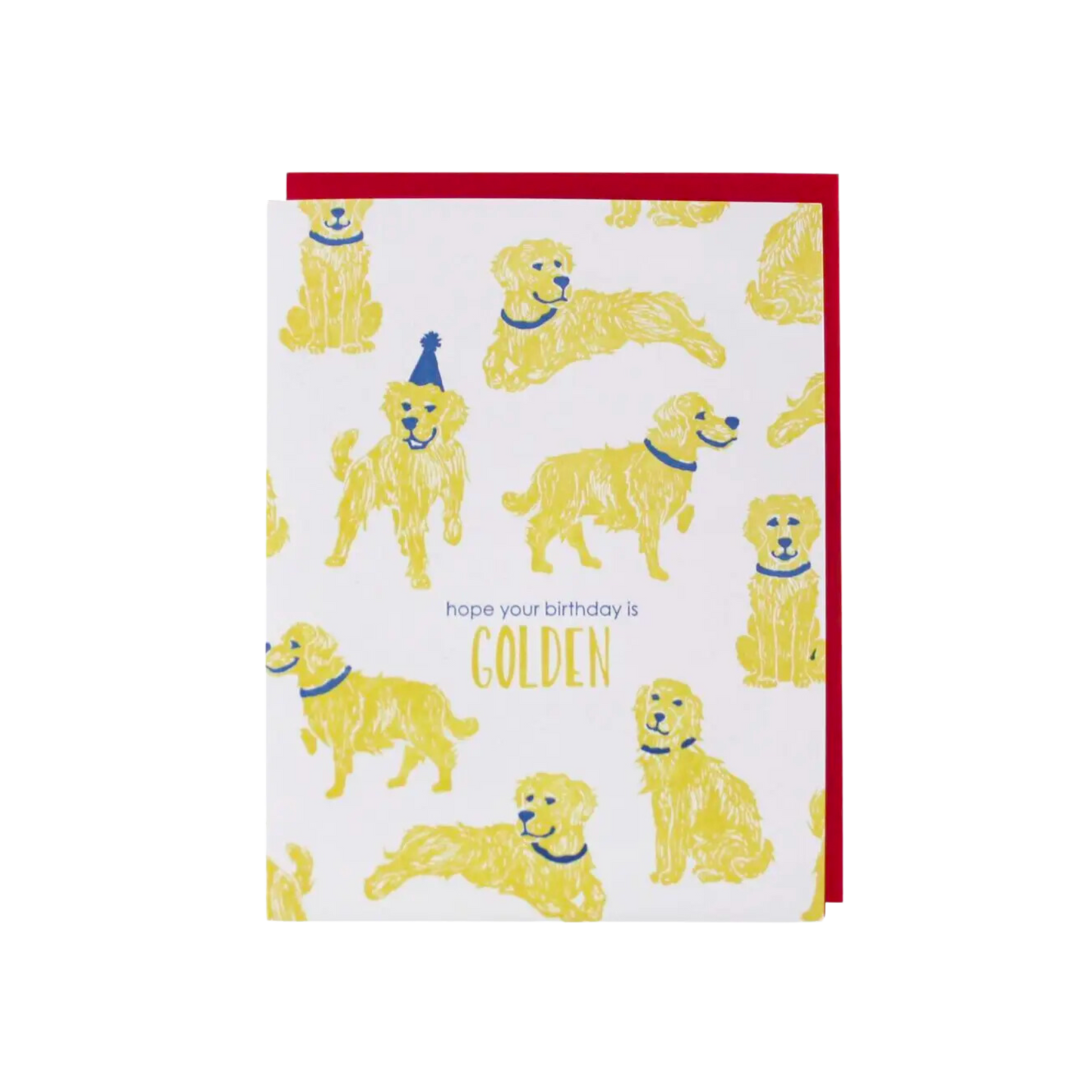 Golden Retriever Birthday Card