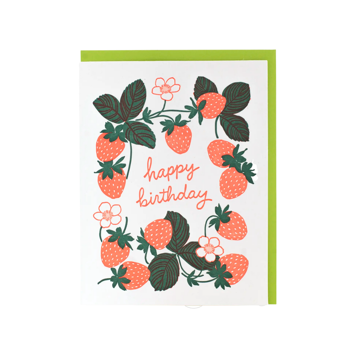 Ripe Strawberries Birthday Card