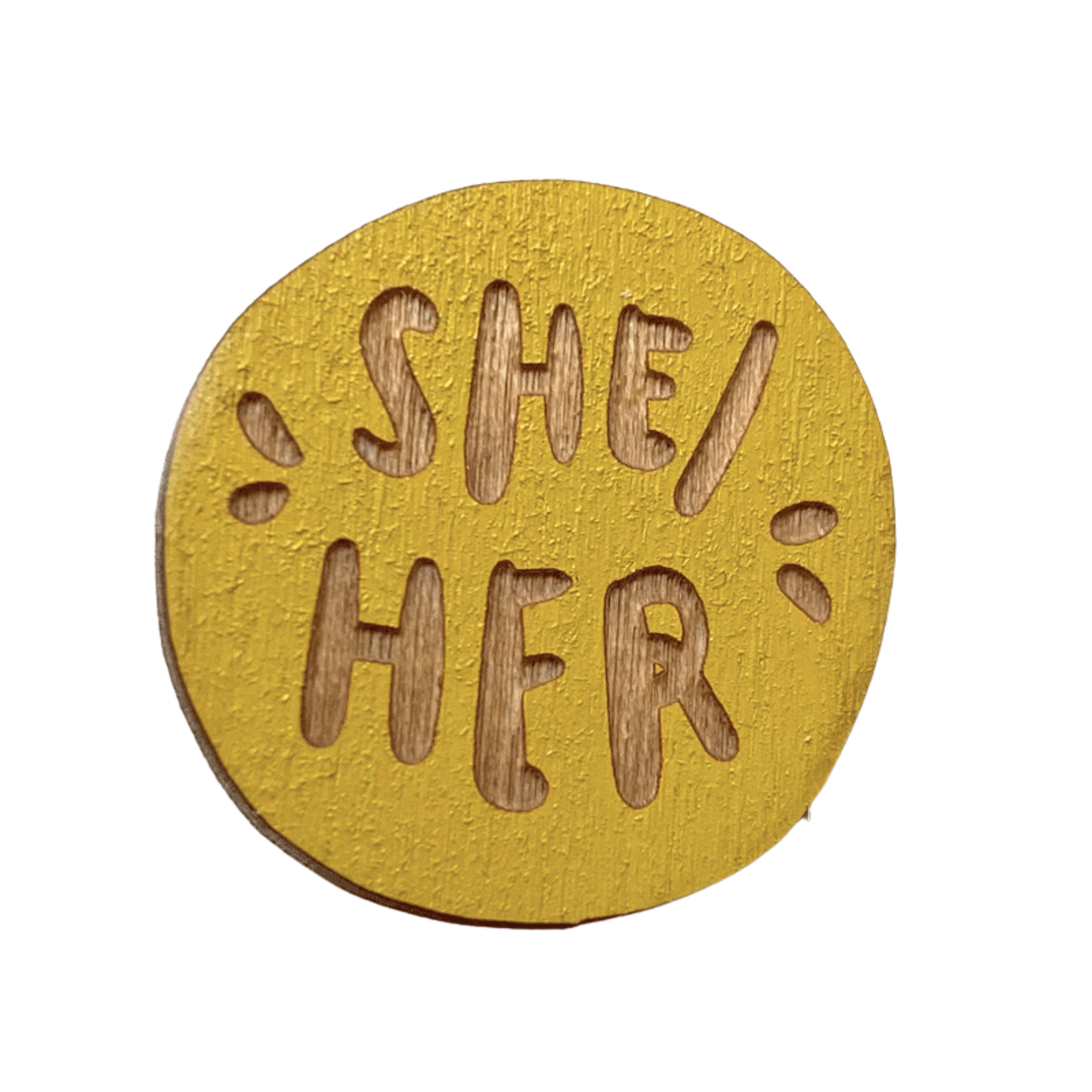 She/Her Pronoun Pin