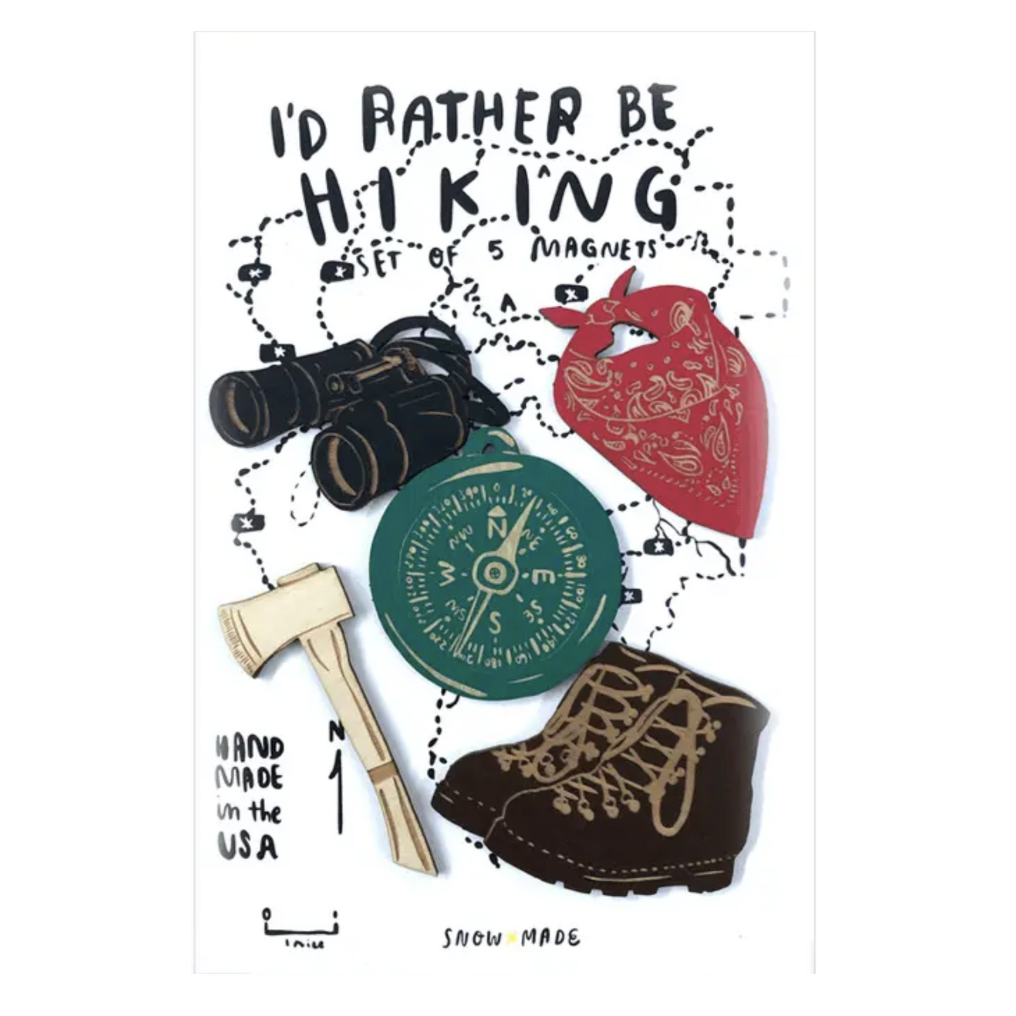 Hiking Magnets - Set of 5