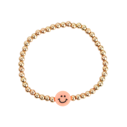 Kids Beaded Happy Face Bracelet