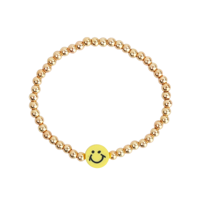 Kids Beaded Happy Face Bracelet