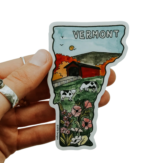 Vermont State Vinyl Sticker