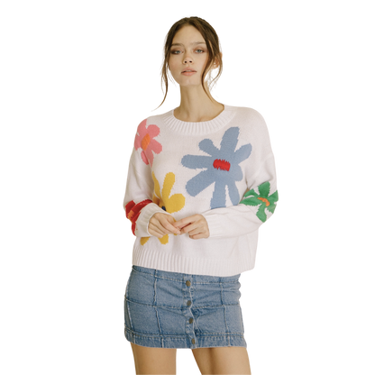 Square Denim Mini Skirt