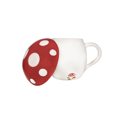 Mushroom 12oz Mug with Lid