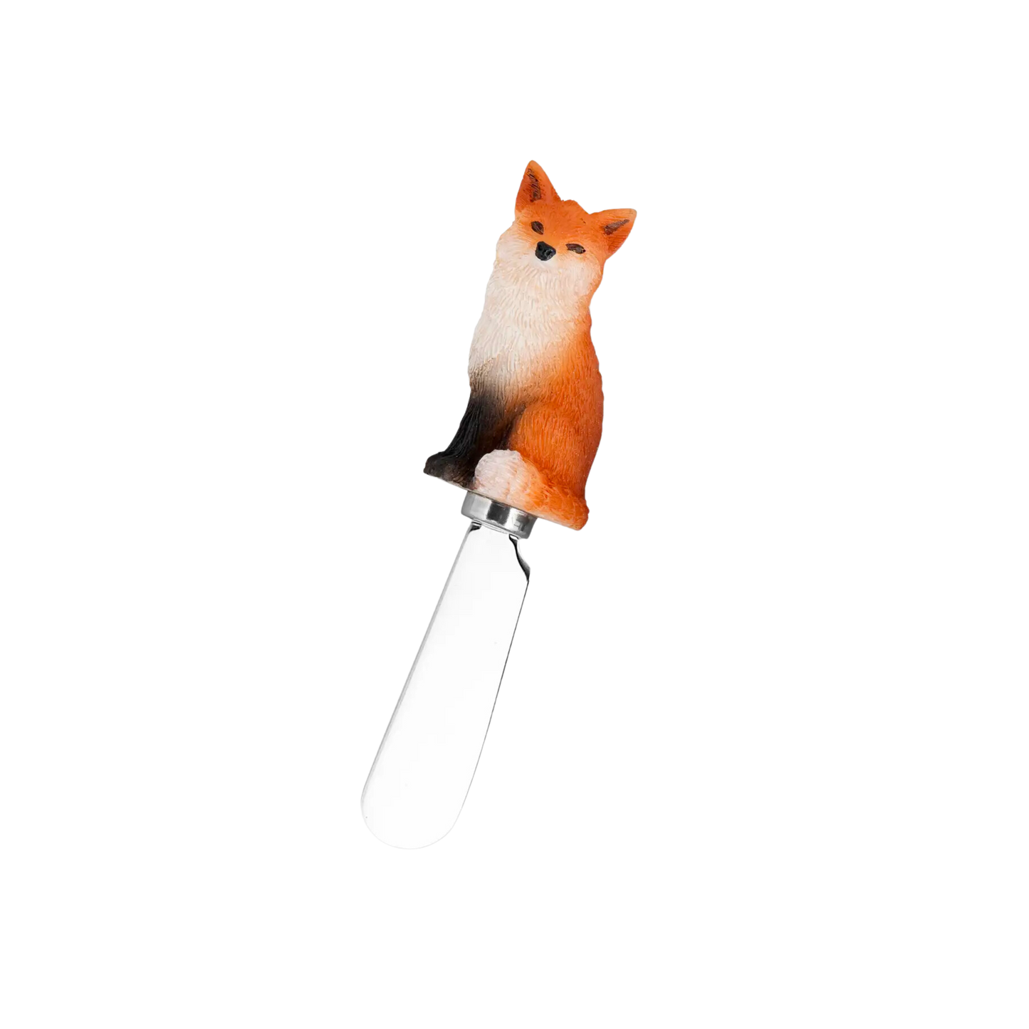 Fox Polyresin Cheese Spreader