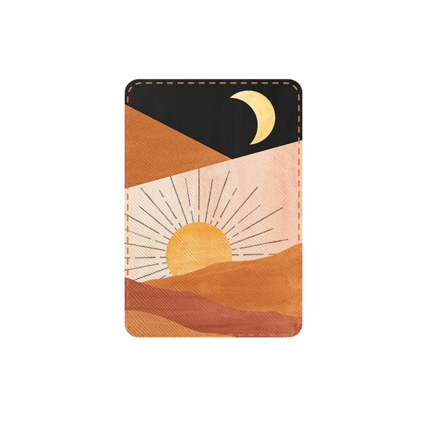 Sunrise Moon Stick-On Cell Phone Wallet