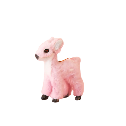 Fur Reindeer Ornament
