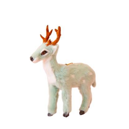 Fur Reindeer Ornament