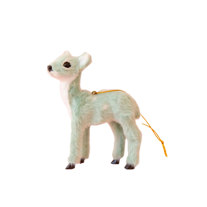 Fur Reindeer Ornament