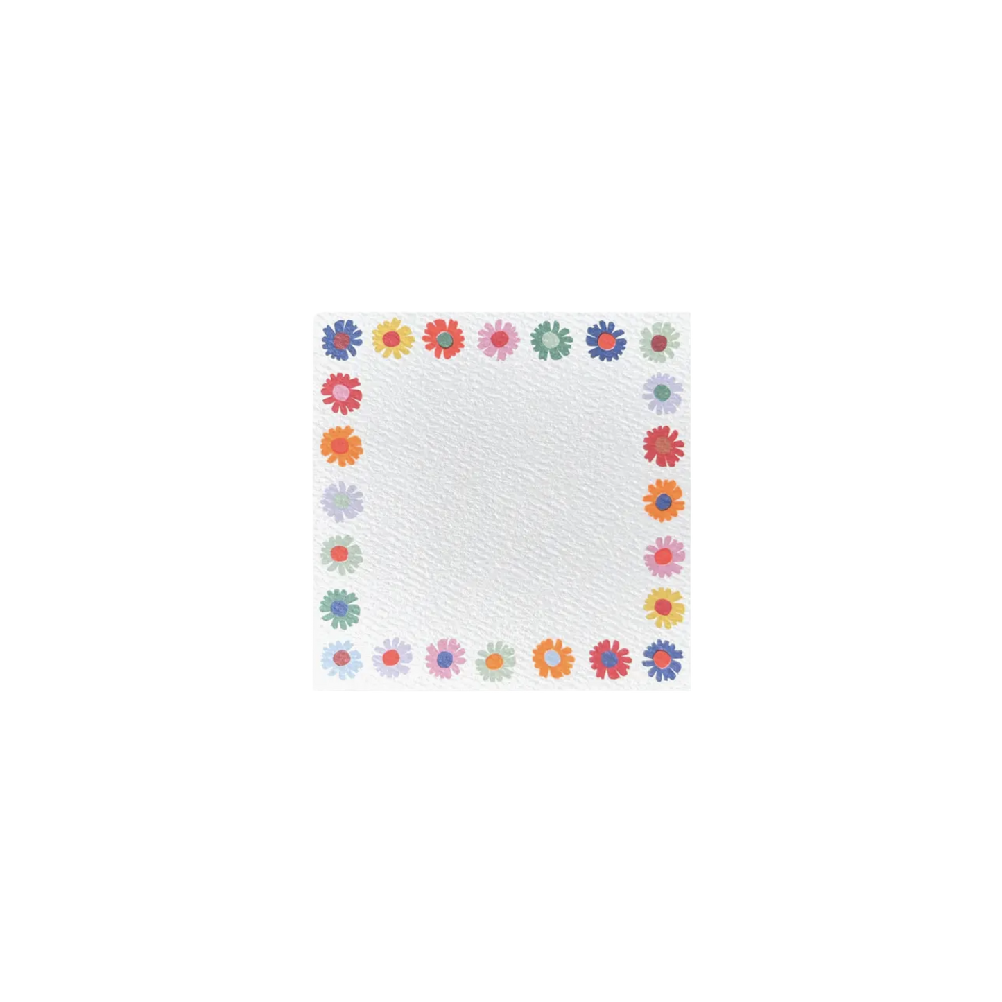 48 pack / Rainbow Daisies Small Square Notes