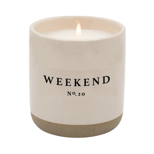 Weekend Soy Candle | Stoneware Candle Jar