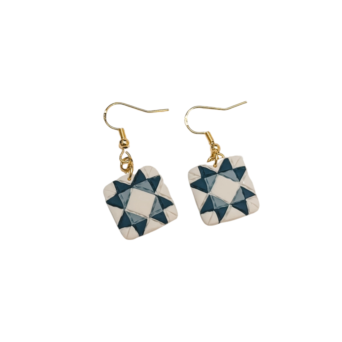 Quilt Block Dangle Earrings