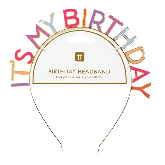 'It's My Birthday' Metal Headband