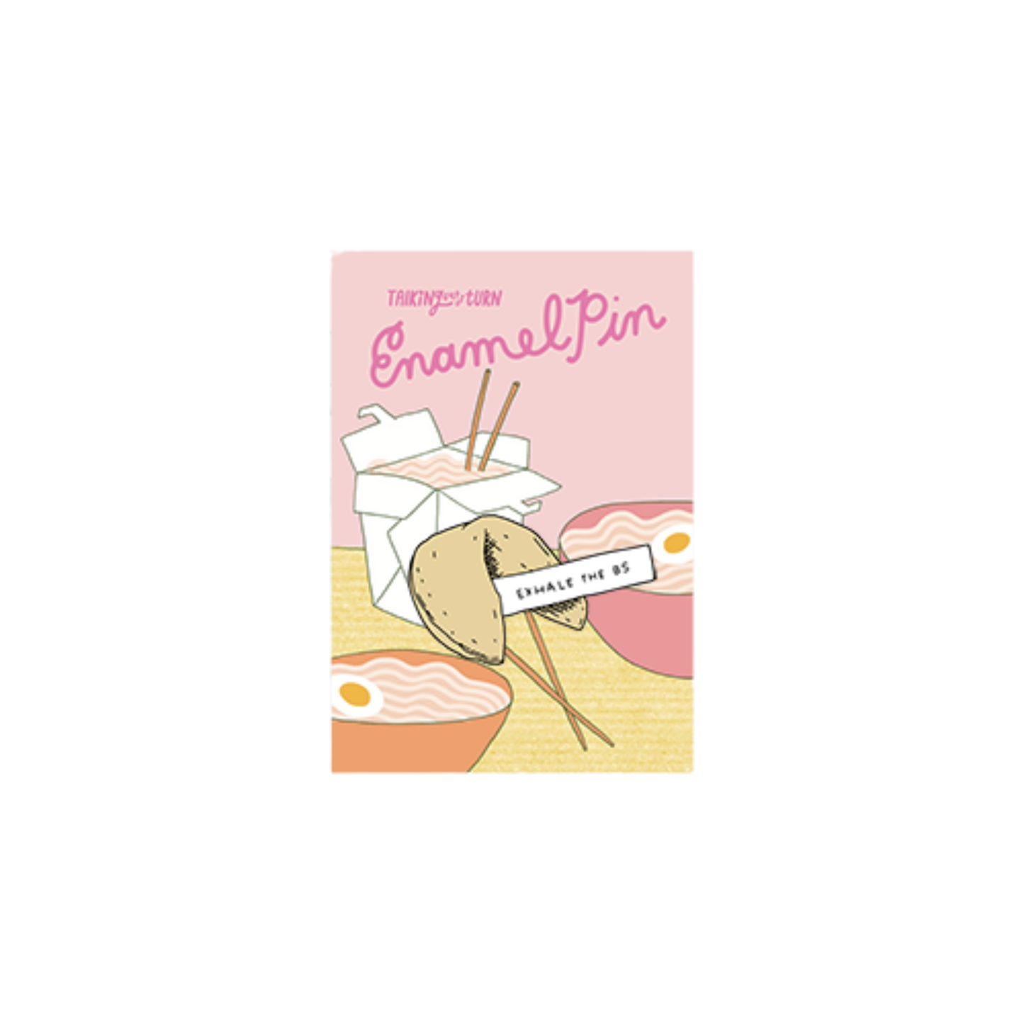 Exhale the BS Enamel Pin
