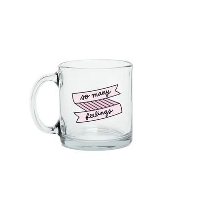 So Many Feelings Glass Mug