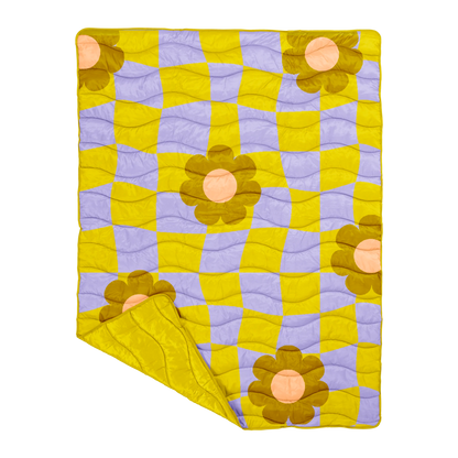 Funky Daisy Puffy Blanket