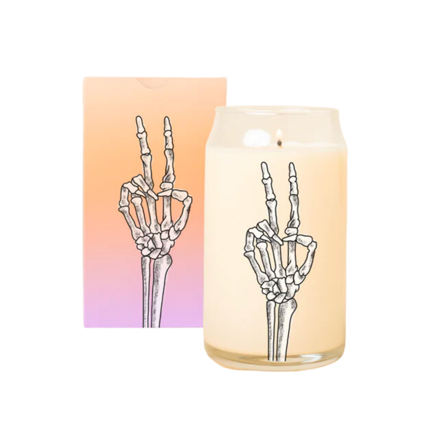 Halloween Can Glass Candle