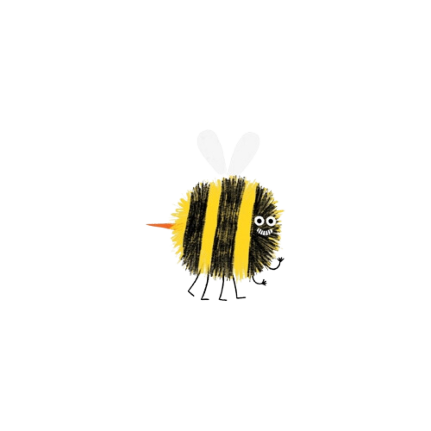 Smiley Bee Tattoo Pair
