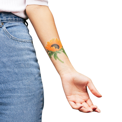 Sunflower Tattoo Pair
