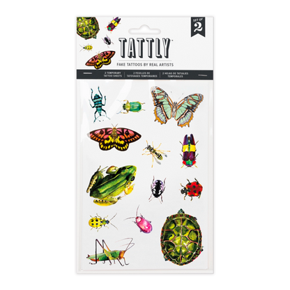 Critters on the Move Tattoo Sheet
