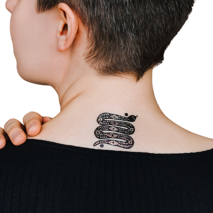 Desert Snake Tattoo Pair (Metallic)