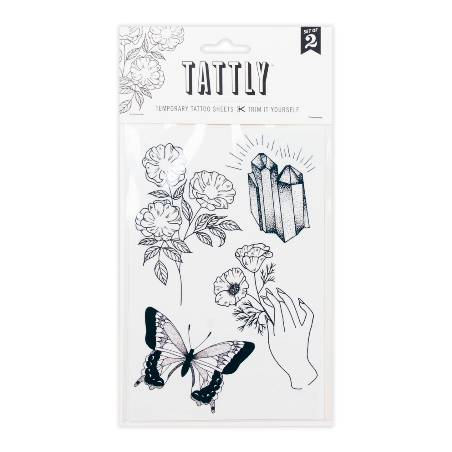 Earthly Gems Tattoo Sheet