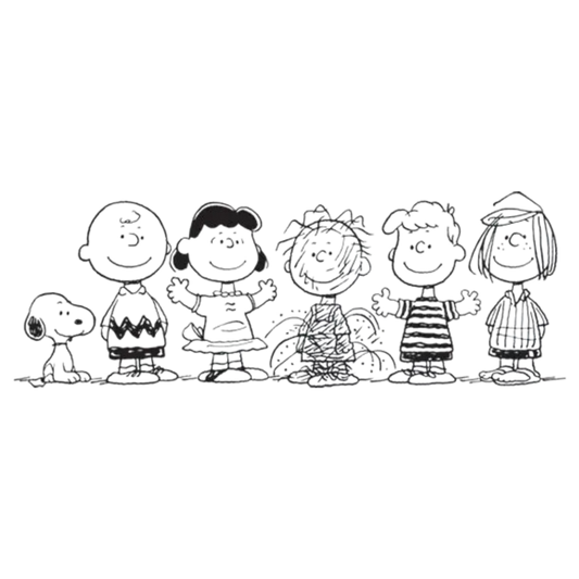 Classic Peanuts Line Tattoo Pair