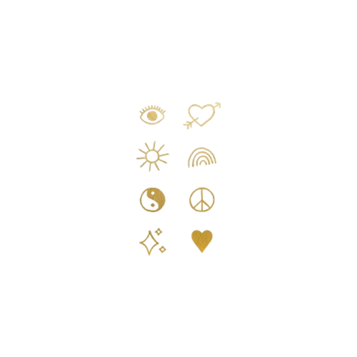 Gold Tattly Flash Metallic Tattoo Pair