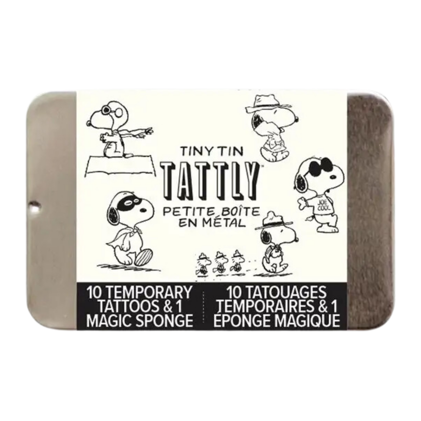 Many Faces of Snoopy Tattoo Tin