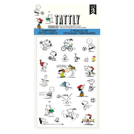 Peanuts Sports Tattoo Sheet