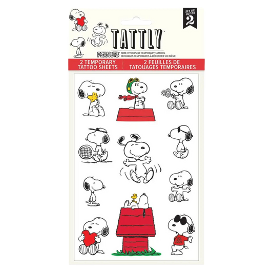 Snoopy Tattoo Sheet
