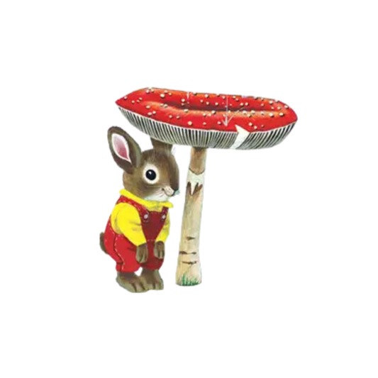 Toadstool Bunny Tattoo Pair