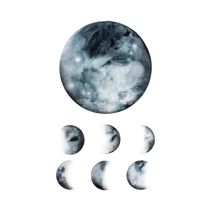 Moon Phases Tattoo Pair